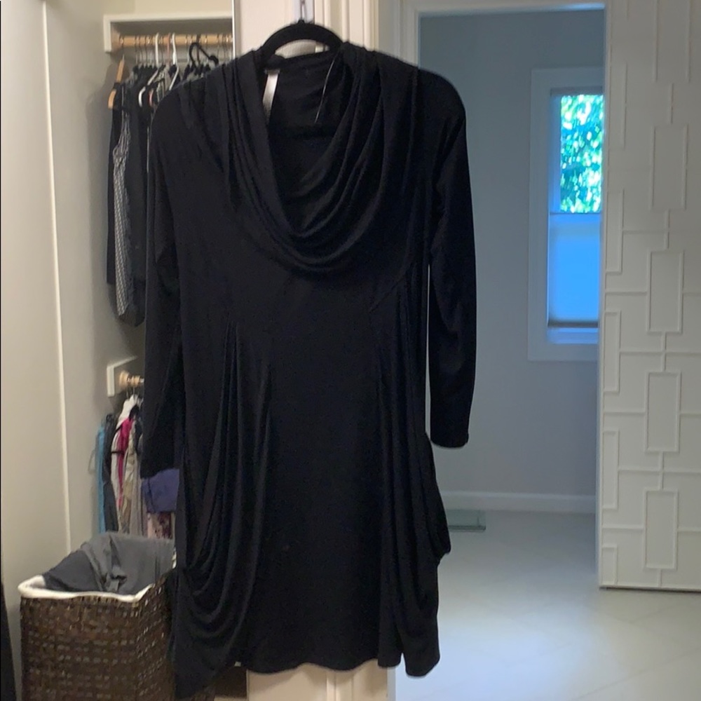 Kenzie black cowl neck dress